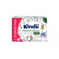 Детские влажные салфетки Kindii Natural Balance 180 шт.