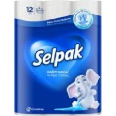 Бумажные полотенца Selpak Super Absorbent трехслойная 12 шт.