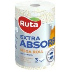 Бумажные полотенца Ruta Selecta Mega roll EA трехслойная 1 шт.