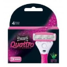 Сменный картридж WILKINSON SWORD Quattro WS For Woman Sens Green 3 шт. 3 шт.