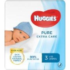 Детские влажные салфетки Huggies Pure Gold Triplo 168 шт.