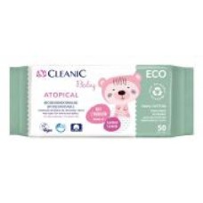 Детские влажные салфетки Cleanic Eсо Baby Atopical 0+ 50 шт.