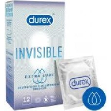 Презервативы Durex Invisible Extra Lube 12 шт.