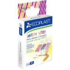 Лейкопластырь ECOPLAST детских Fantasy Tatoo 20х60 мм нестерильные 10 шт.