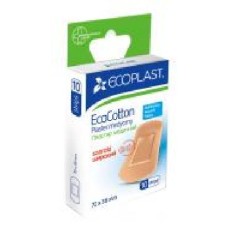 Набор пластырей ECOPLAST EcoCotton 72 x 38 мм нестерильные 10 шт.