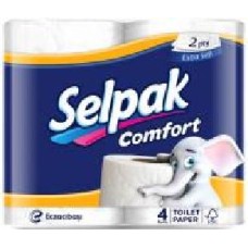 Туалетная бумага Selpak Comfort двухслойная 4 шт.