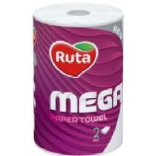 Бумажные полотенца Ruta Mega двухслойная 1 шт.