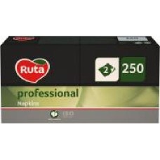 Салфетки столовые Ruta Professional 1/8 33х33 см черные 250 шт.