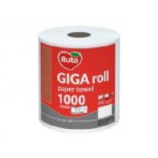 Бумажные полотенца Ruta Giga Roll 1000 отрывов двухслойная 1 шт.