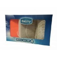 Губка банная Balmy Naturel 4 шт. 02151