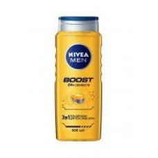 Гель для душа Nivea Boost 3 в 1 для тела, лица и волос 500 мл