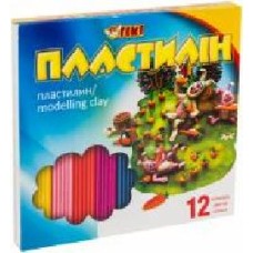 Пластилин 52115-ТК 12 цветов Тікі