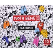 Пластилин 10 цветов 200 г Nota Bene