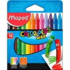 Мел восковый Color Peps Wax, 12 шт. Maped