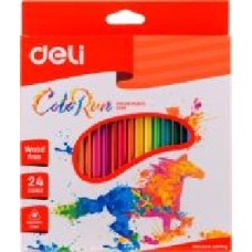 Карандаши цветные Color Run С00120 24 шт. Deli