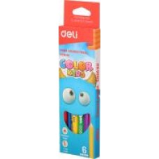 Карандаши цветные Color Kids Jumbo EС00660 6 шт. Deli