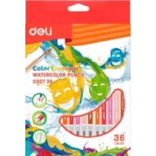 Карандаши цветные акварельные Color Emotion EС00730 36 шт. Deli