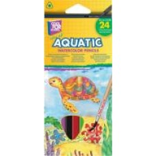 Карандаши цветные акварельные Aquatic Extra Soft 24 шт. CF15158 Cool For School