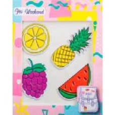 Декоративный элемент наклеек Patch stiker ананас, лимон 1 комплектов YES