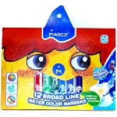 Фломастеры Super Washable Jumbo 12 шт Marco