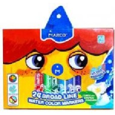 Фломастеры Super Washable Jumbo 24 шт Marco