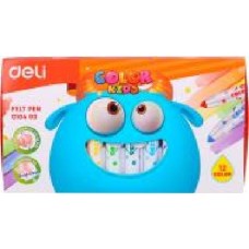 Фломастеры Color Kids Jumbo 12 шт. EС10400 Deli