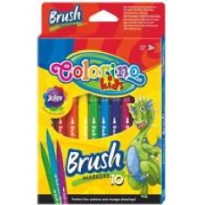 Фломастеры Brush 10 цветов 65610PTR Colorino