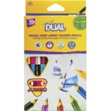 Карандаши цветные Dual Jumbo Extra Soft 12 шт. CF15166 Cool For School