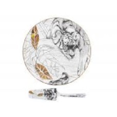 Блюдо для торта с лопаткой Wild Stories 26 см 924-740 Lefard Блюдо для торта с лопаткой Wild Stories 26 см 924-740 Lefard