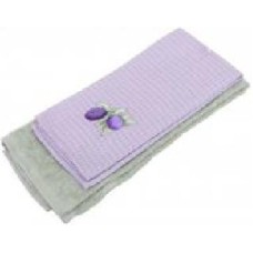 Набор полотенец спелая слива 45x60 см Homeline фиолетовый/серый Набор полотенец спелая слива 45x60 см Homeline фиолетовый/серый