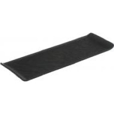 Блюдо прямоугольное Lavastone Black Surf 30x10 см Fiora