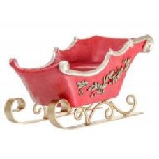 Фигурка декоративная Сани красные 30 см 191-046 Lefard