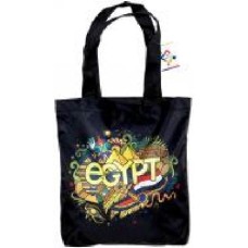 Сумка-шоппер 4PROFI Egypt 40x35 см черный с рисунком