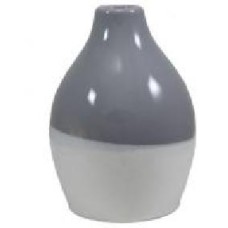 Ваза керамическая светло-серый двухцветная Vase Bicolor V2001 Резон