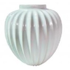 Ваза керамическая белая Glaze Шар Наша Кераміка