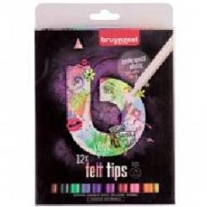 Набор фломастеров Felt Tips Light 12 цветов 60224112 Bruynzeel