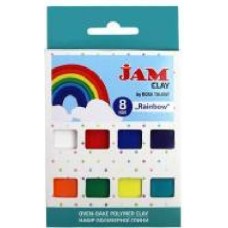 Пластика Jam Clay Rainbow 8 шт. 20 г