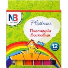 Пластилин восковый 12 цветов 144 гр Nota Bene