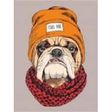 Холст на картоне с контуром Pop Art Cool Dog 30х40 см Rosa Start