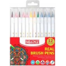 Набор фломастеров Real Brush 12 цветов MX15232 Maxi