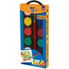 Краски акварельные Kidz WaterColours 12 цветов 1 шт. 947708 BIC