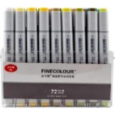 Набор двусторонних маркеров FINECOLOUR Sketchmarker 72 цвета EF100-TB72 разноцветный