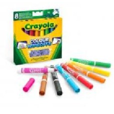 Набор фломастеров для сухого стирания (washable) 8 шт. Crayola