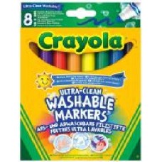 Набор фломастеров широкая линия (ultra-clean washable) 8 шт. Crayola