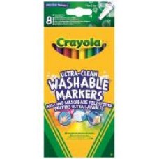 Набор фломастеров тонкая линия (ultra-clean washable) 8 шт. Crayola