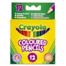 Карандаши цветные 12 шт./уп. короткие Crayola