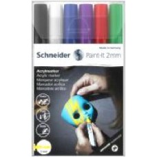 Маркер акриловый Schneider Paint-it 310 2 мм Wallet Set1 S120195 разноцветный