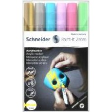 Маркер акриловый Schneider Paint-it 310 2 мм Wallet Set2 S120196 разноцветный