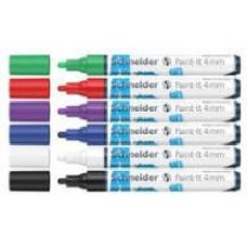 Маркер акриловый Schneider Paint-it 320 4 мм Wallet Set1 6 шт./уп. S120295 разноцветный