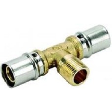 Тройник Idrosanitaria Bonomi для металлопластиковых труб O20х3/4 Зх20